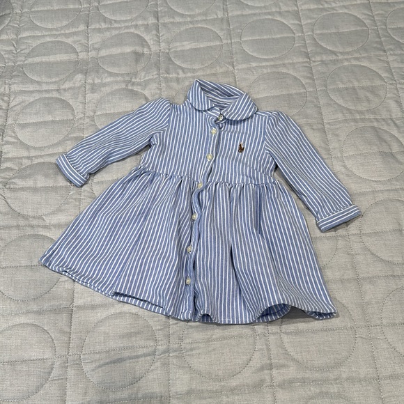 <3 Ralph Lauren 6M Stripped Dress - Picture 4 of 10